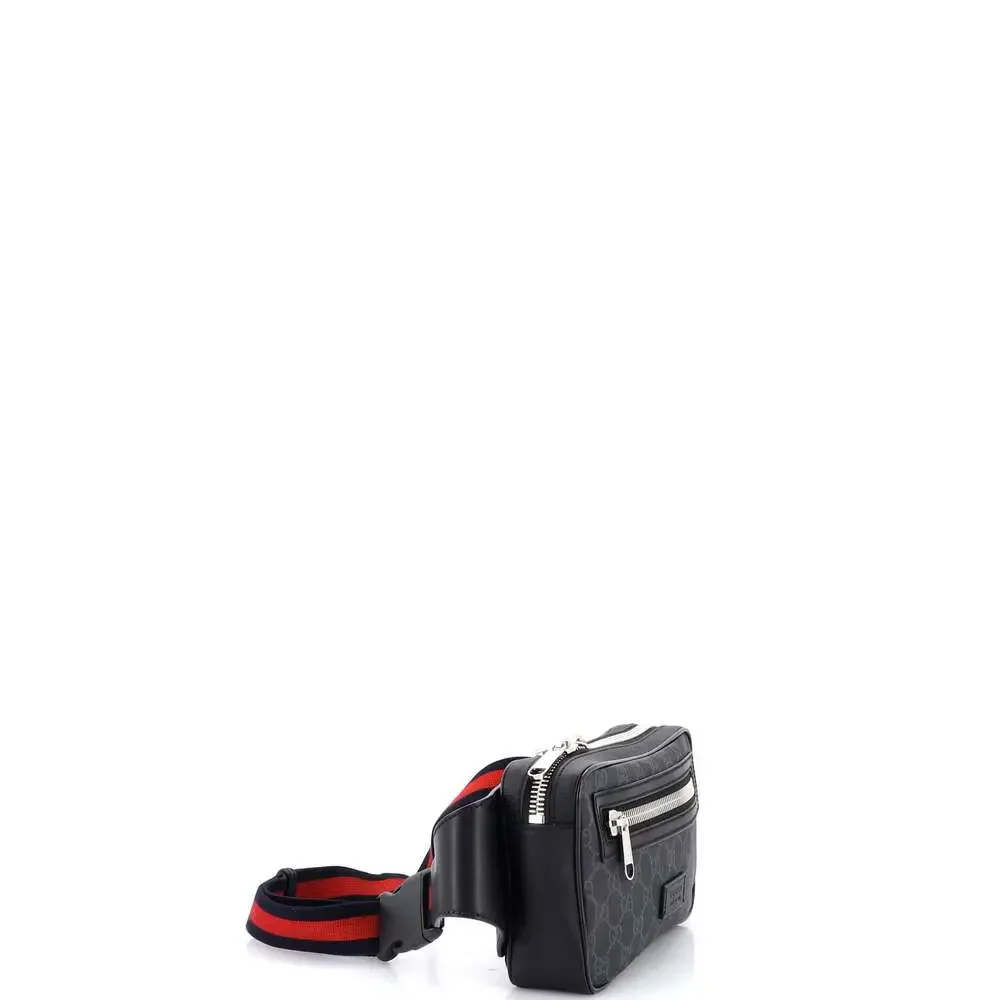 Gucci Soft Zip Belt Bag Gg Coated #245110G93B - Picture 2 of 8